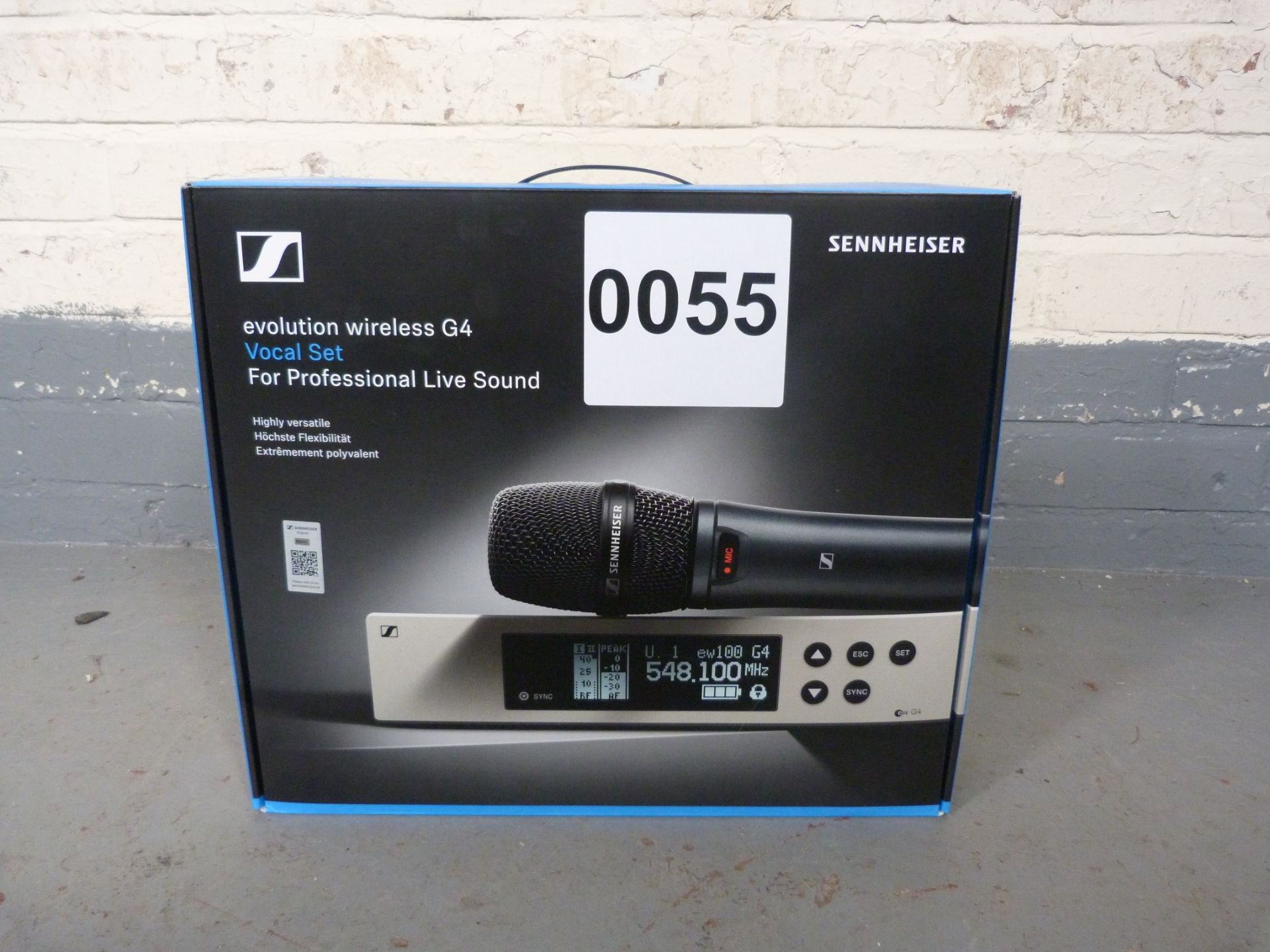 Sennheiser 100 Wireless Vocal Set EW100 G4-835-S-GB 507536. In Cardboard. Serial No: 8379044492