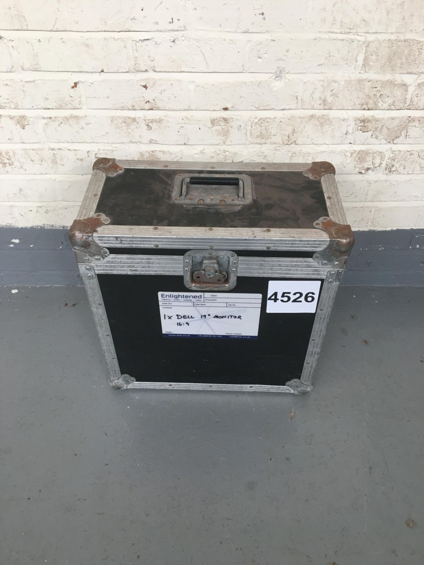 Flightcase for LCD Monitor. 495*250*505mm. Condition: Used Ex Hire