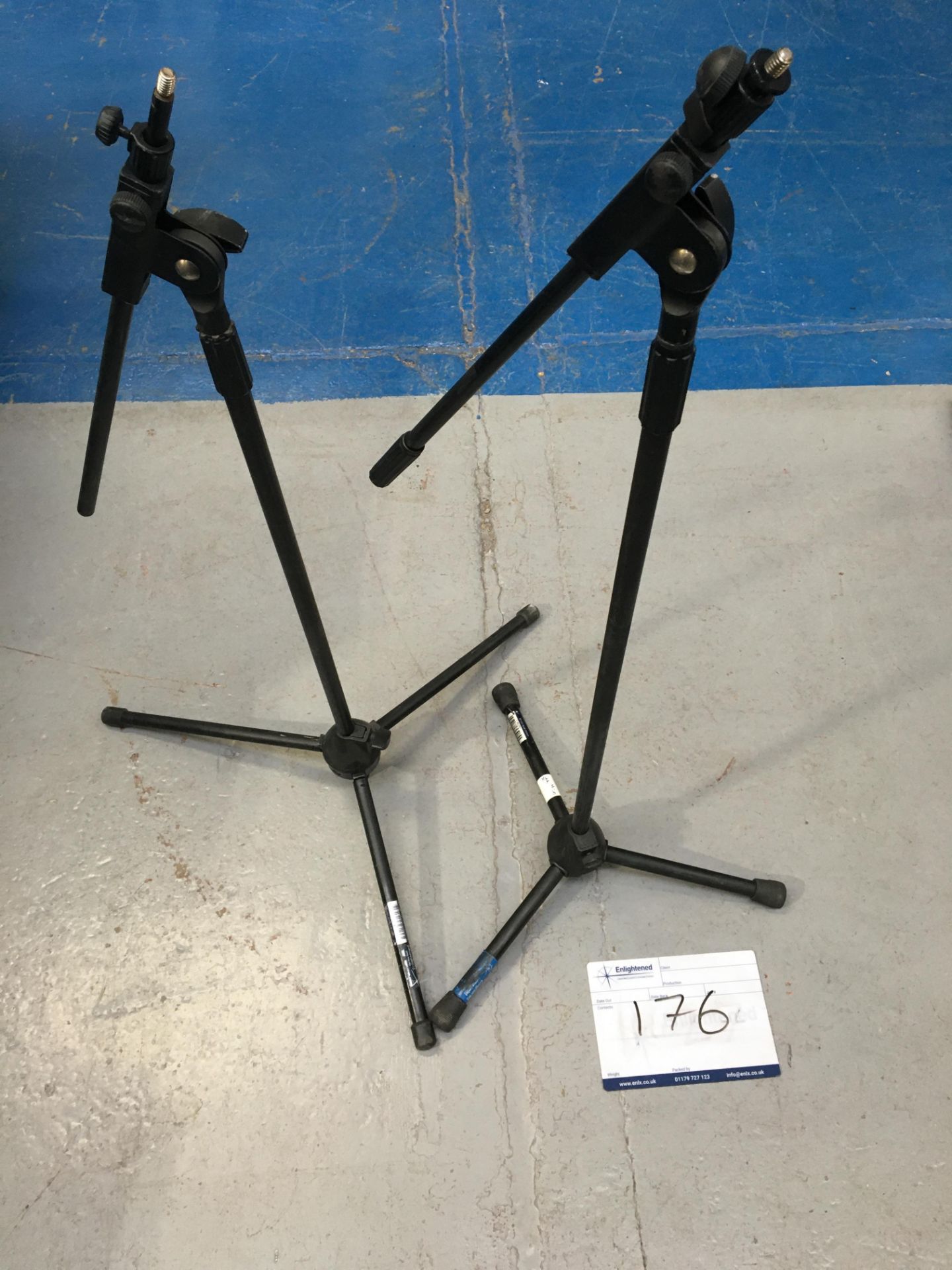 2x Boom Mic Stands (1 Labelled Studio Spares). Ex-Hire/Some Cosmetic Wear - Image 2 of 4