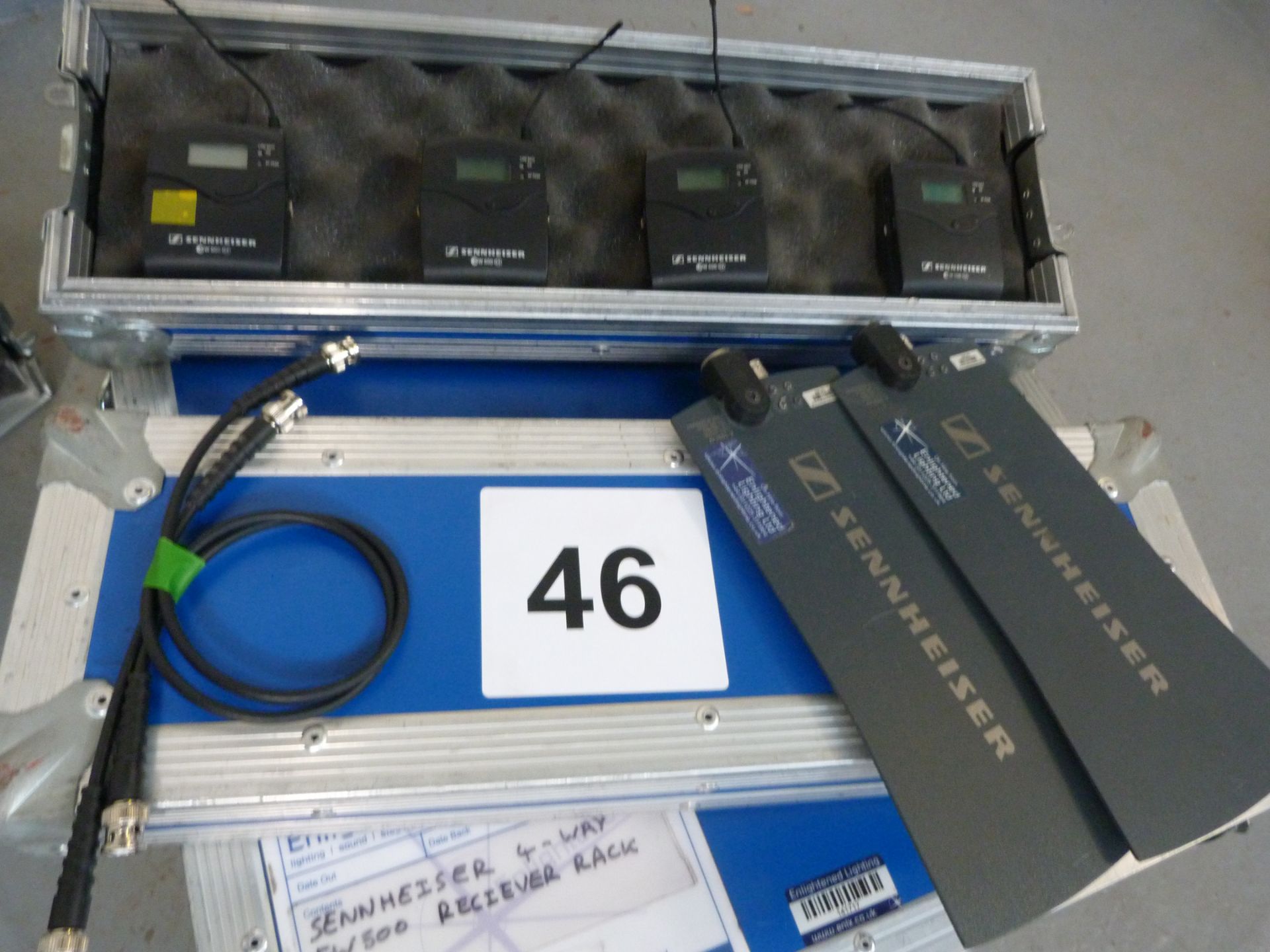 Sennheiser 4 way G3 ew500 Rack Kit: 4x EM500 G3 Rackmount Receiver, 4x SK500 G3 Body Pack - Image 5 of 7