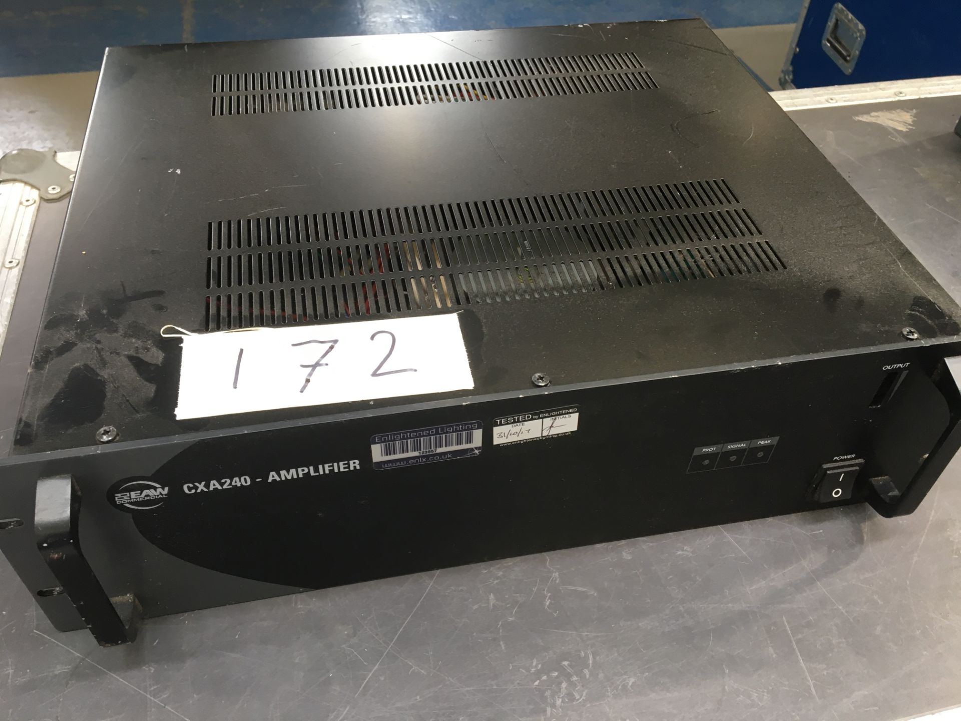 EAW CXA240 Single Channel Power Amplifier, 4 ohm, 70v, and 100v Output. Ex-Hire/Fair Condition - Image 2 of 3