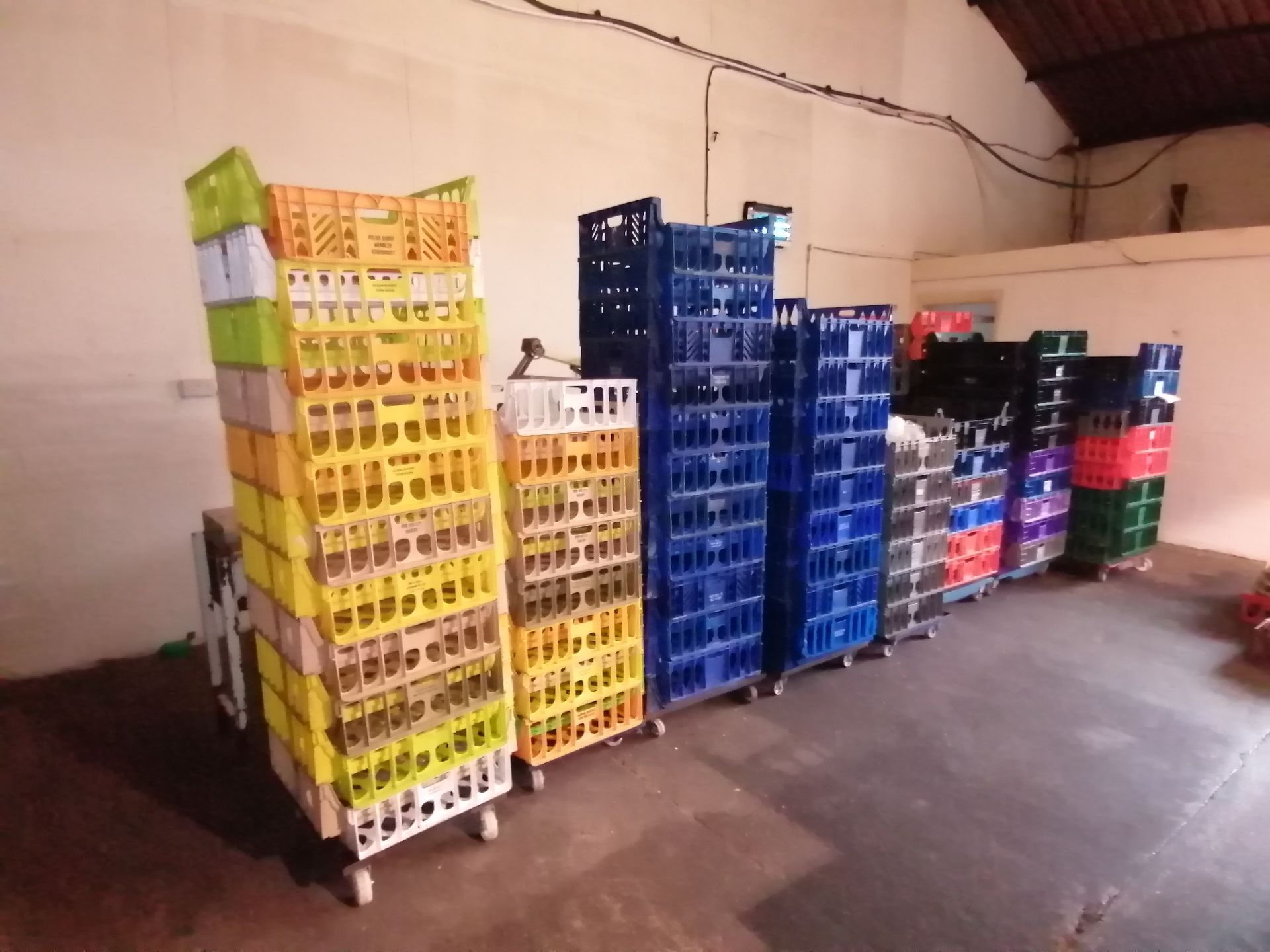 Large Amount Of Plastic Bread Trays As Imaged