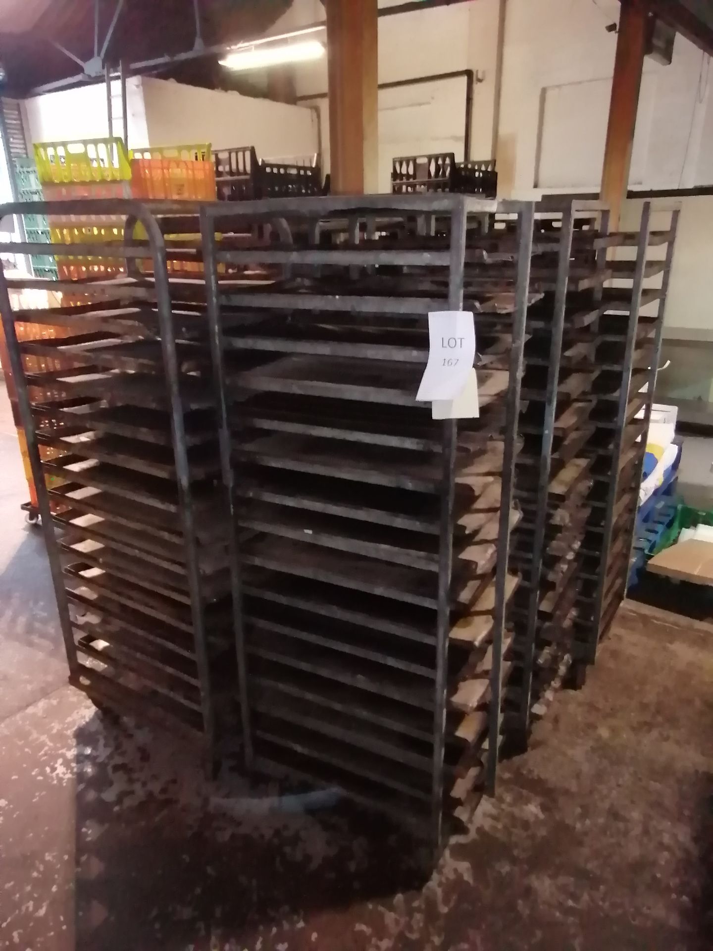 6 x Baking Tray Racking With Backing Trays