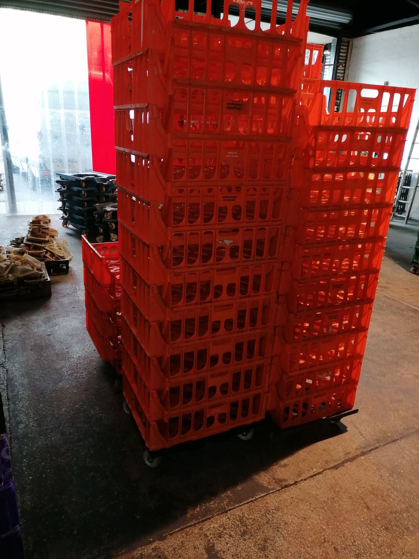 Large Anount Of Plastic Bread Trays Mainly Orange - Image 3 of 5