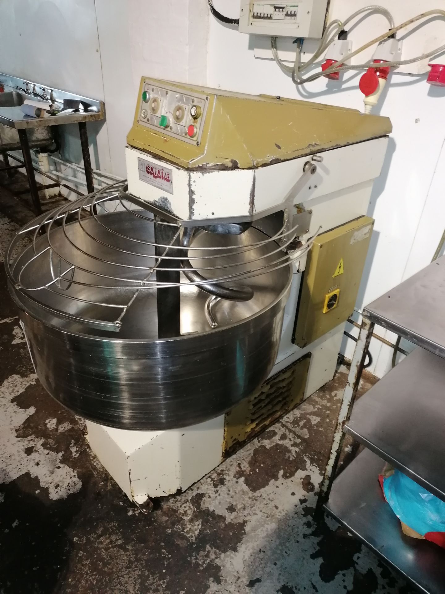 Sottoriva Commercial Spiral Dough mixer with Stainless Steel Bowl from 30 to 300 kg. - Image 2 of 5