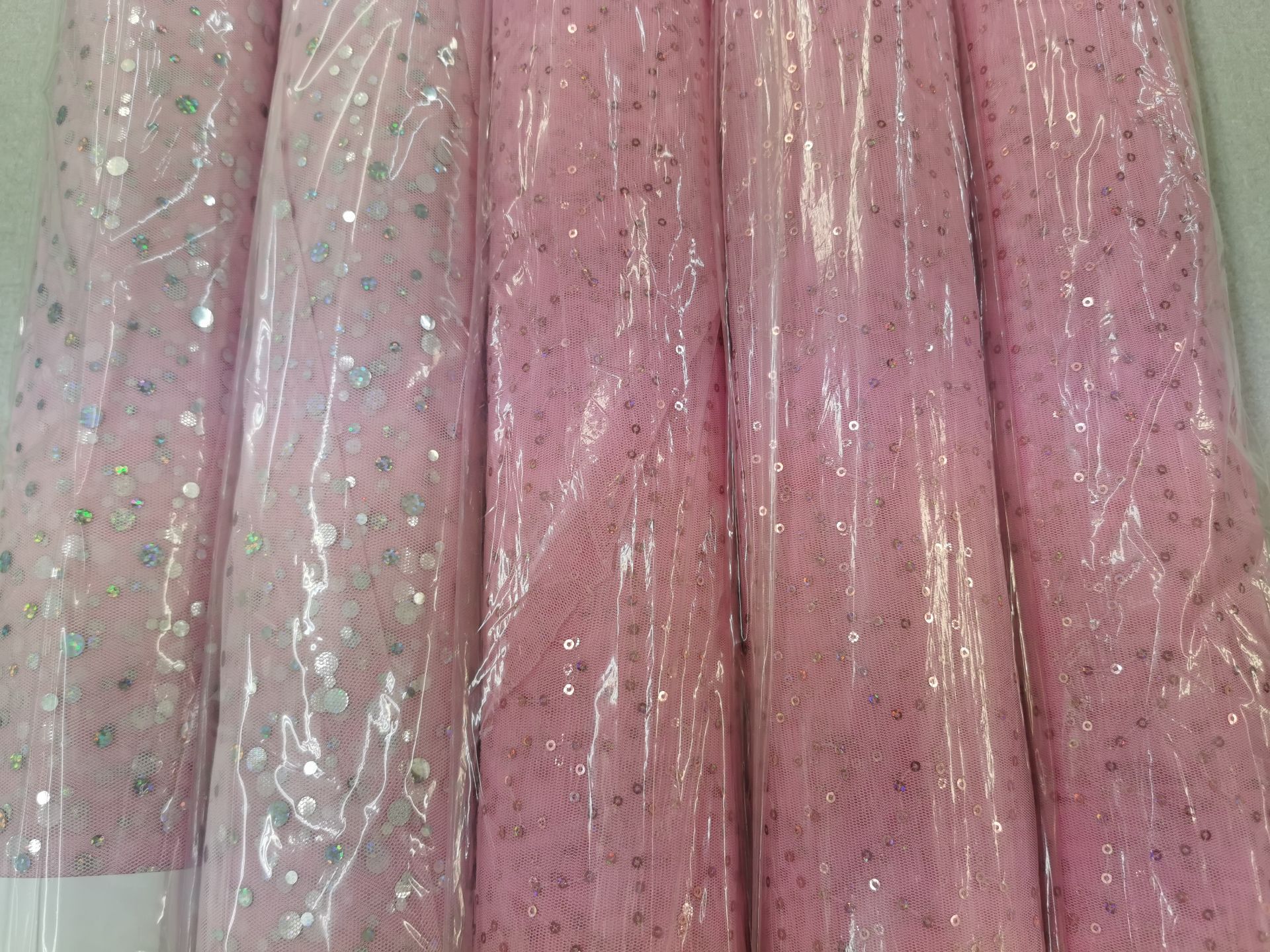 100m + Hologram sequin tulle on 5 rolls RRP £4-6 per meter - Image 3 of 4