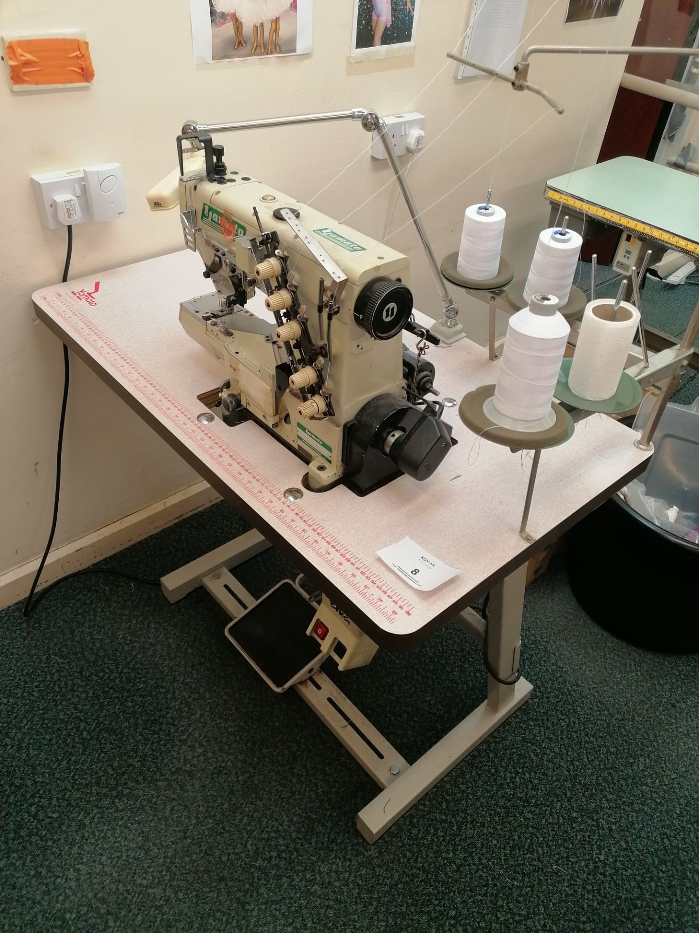 Yamato VC2730 - 164 M sewing machine. Coverstitch with top and bottom trimmer and arms Serial No