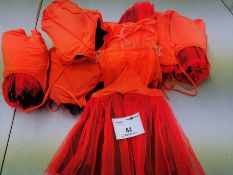 8pc Orange tutu dresses.Various sizes