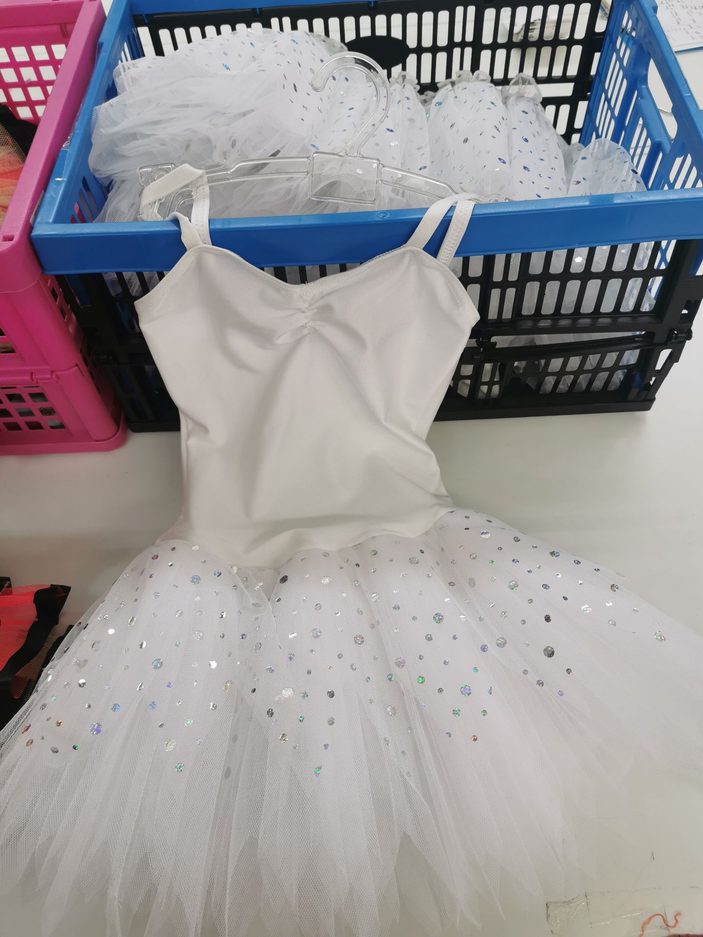 9pc Tutu dresses including white sequin and cheetah. Various sizes - Image 3 of 3