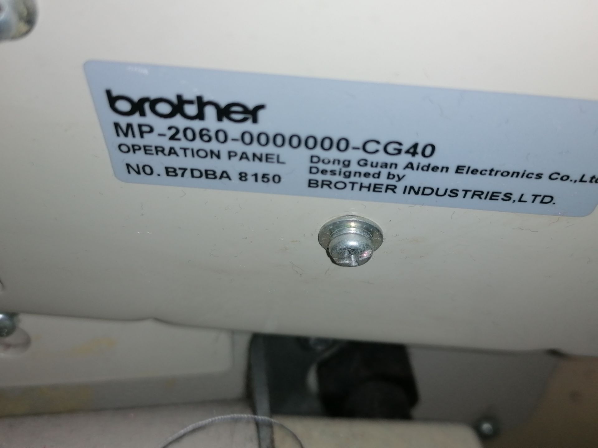 Brother 7200 B Automatic single needle sewing machine Serial No B7DBA 8150 - Image 5 of 5