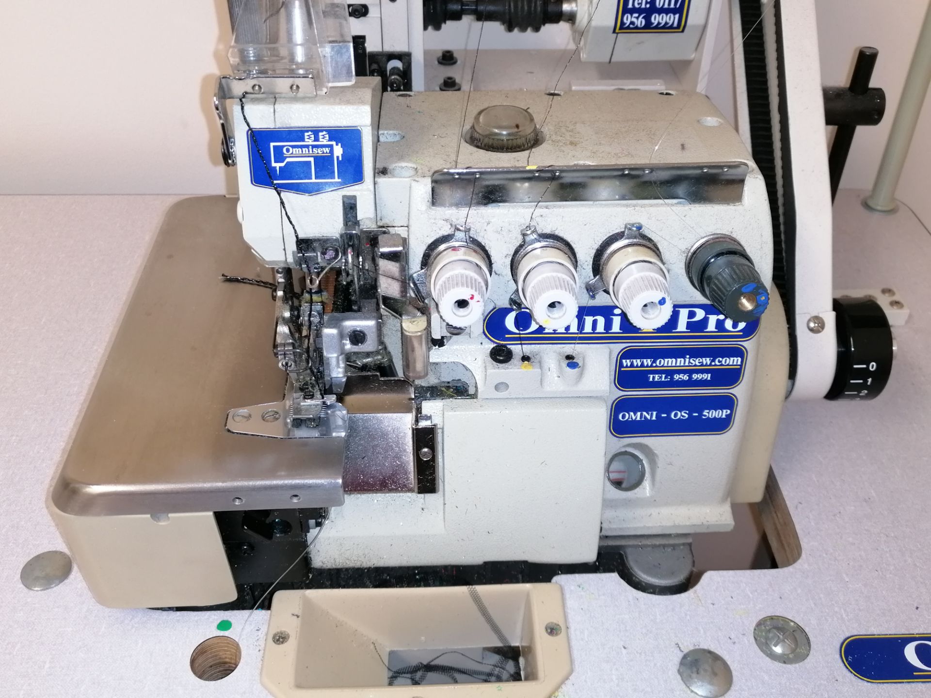 Omnisew Omni-OS-500P Multi application sewing machine , Rolled Hem-Wire Hem-Beaded Edge- Ribbon Edge - Image 4 of 11