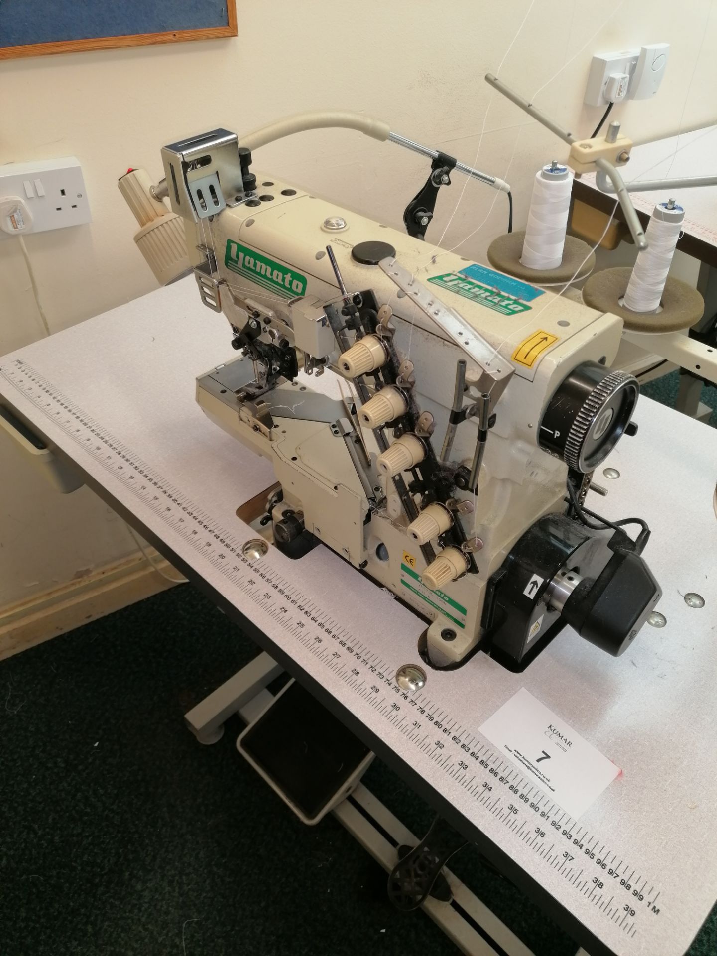 Yamato VC2730 156 M sewing machine. Coverstitch with top and bottom trimmer and arms Serial No