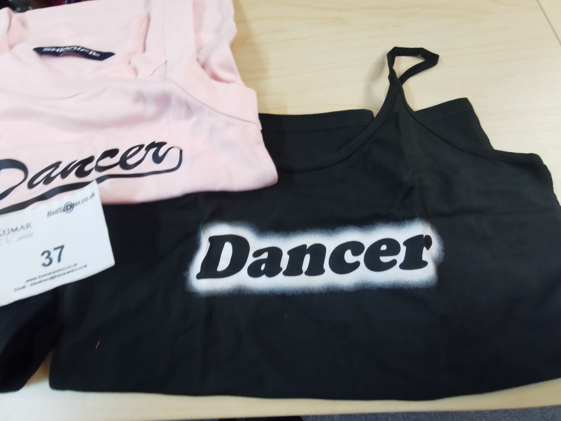 30 x Estimated . Black and pink dancer T - shirts various sizes - Image 2 of 4