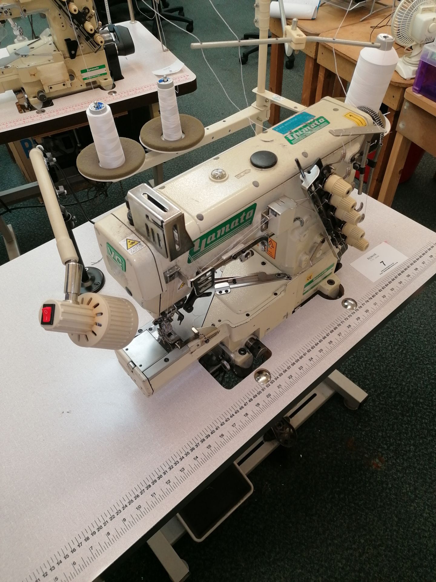 Yamato VC2730 156 M sewing machine. Coverstitch with top and bottom trimmer and arms Serial No - Image 2 of 5