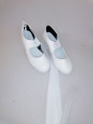10 x White poly Ruban 2' heel shoes sizes 2-13
