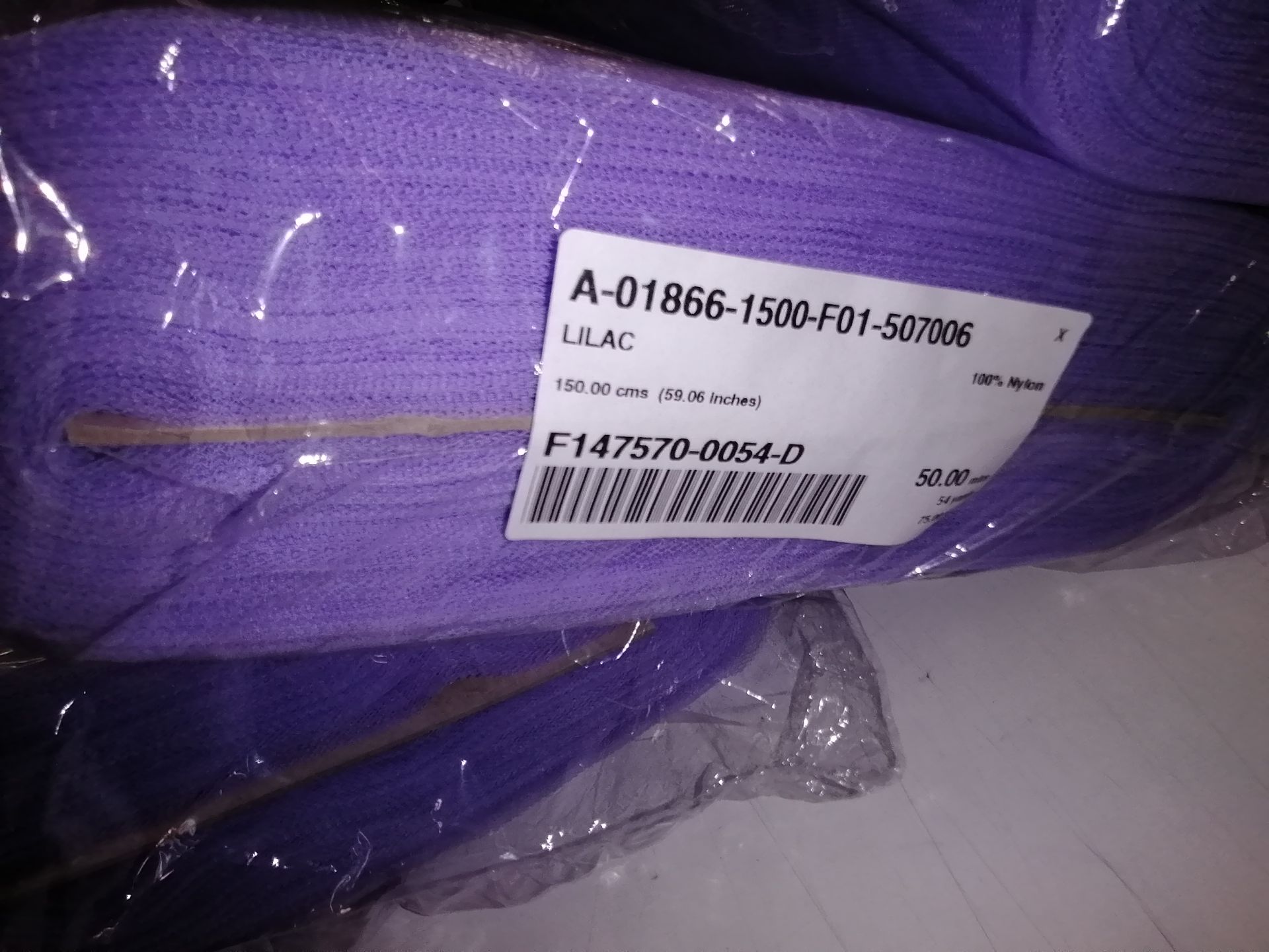 4 x New lilac netting fabric . Width 150cm Estimated 200+ linear meters - Image 3 of 4