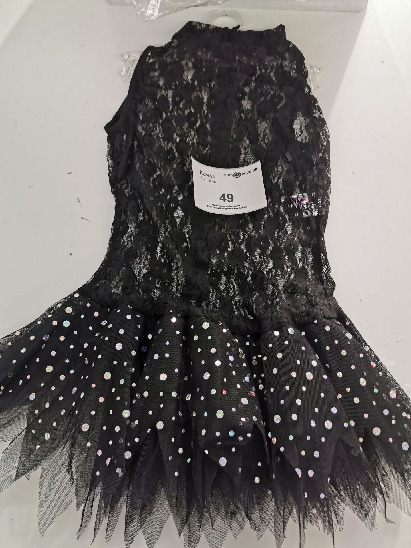 17pc Black lace sequin dress various sizes