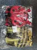 Childrens dressing up costumes in ladybird and bubble bee designs.Estimated30+