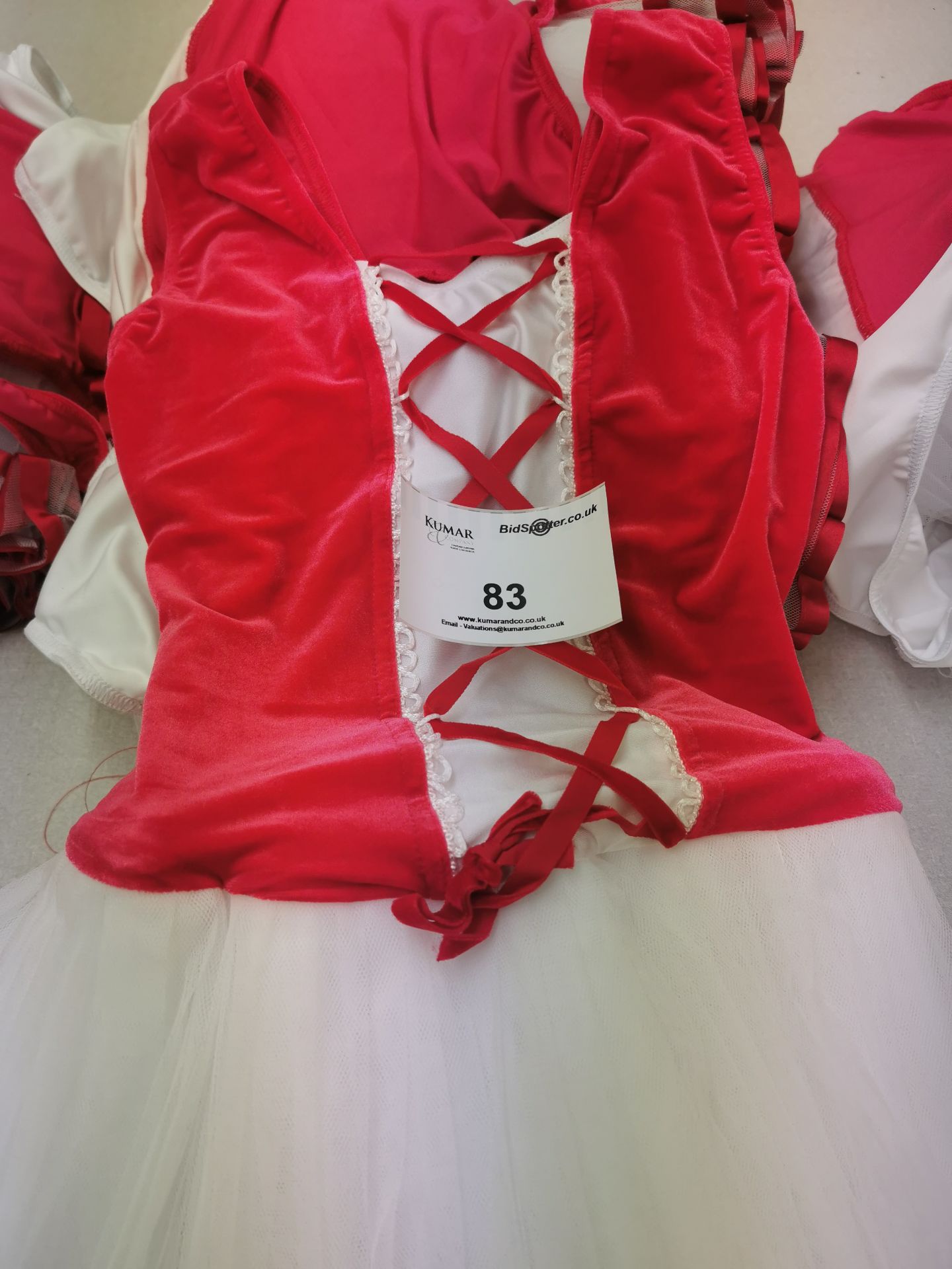 9pc Red and white tutu dresses.Various sizes - Image 4 of 4