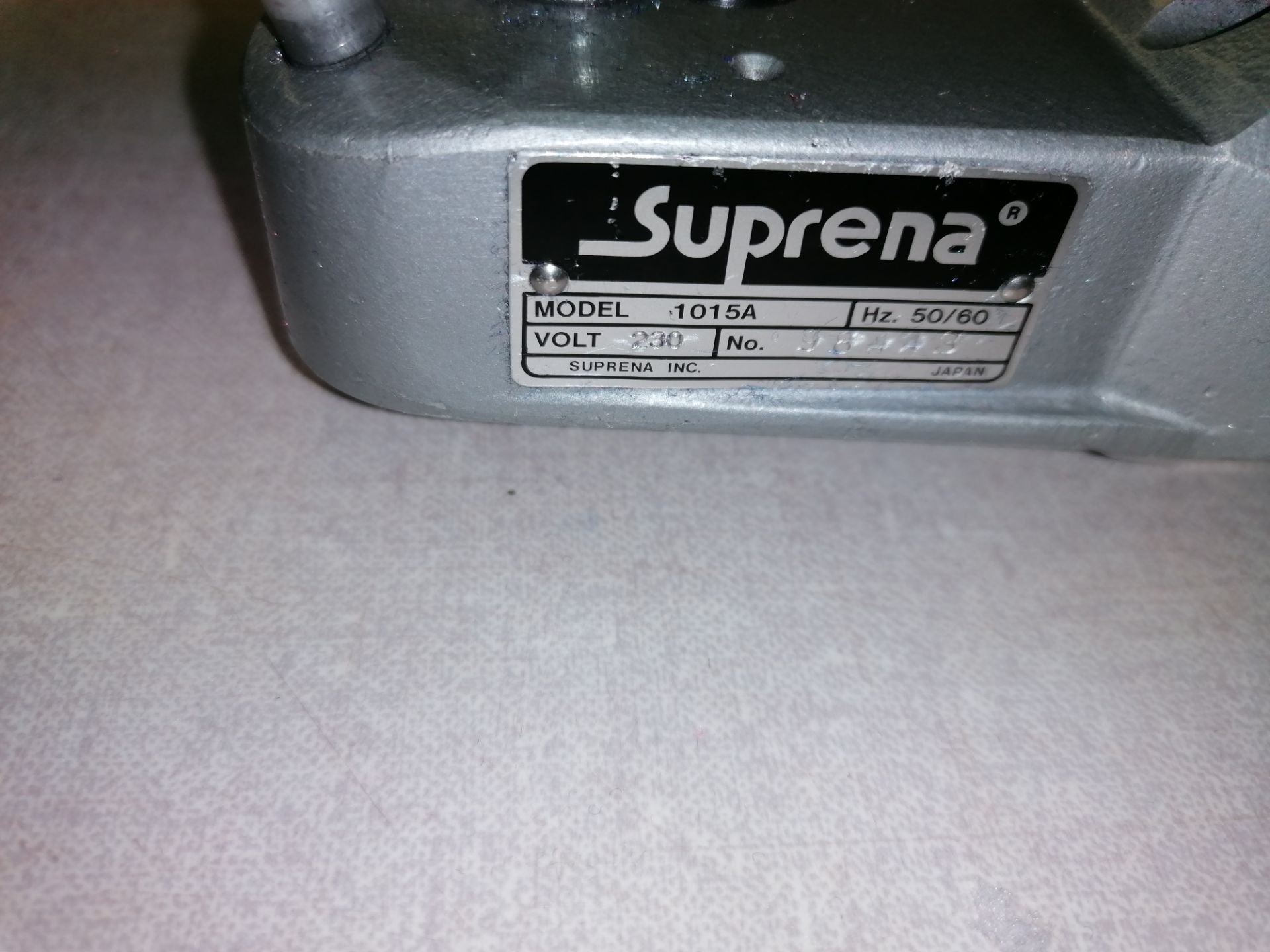 Suprena 101A Hand held fabric cutter Serial No 98443 - Image 5 of 5