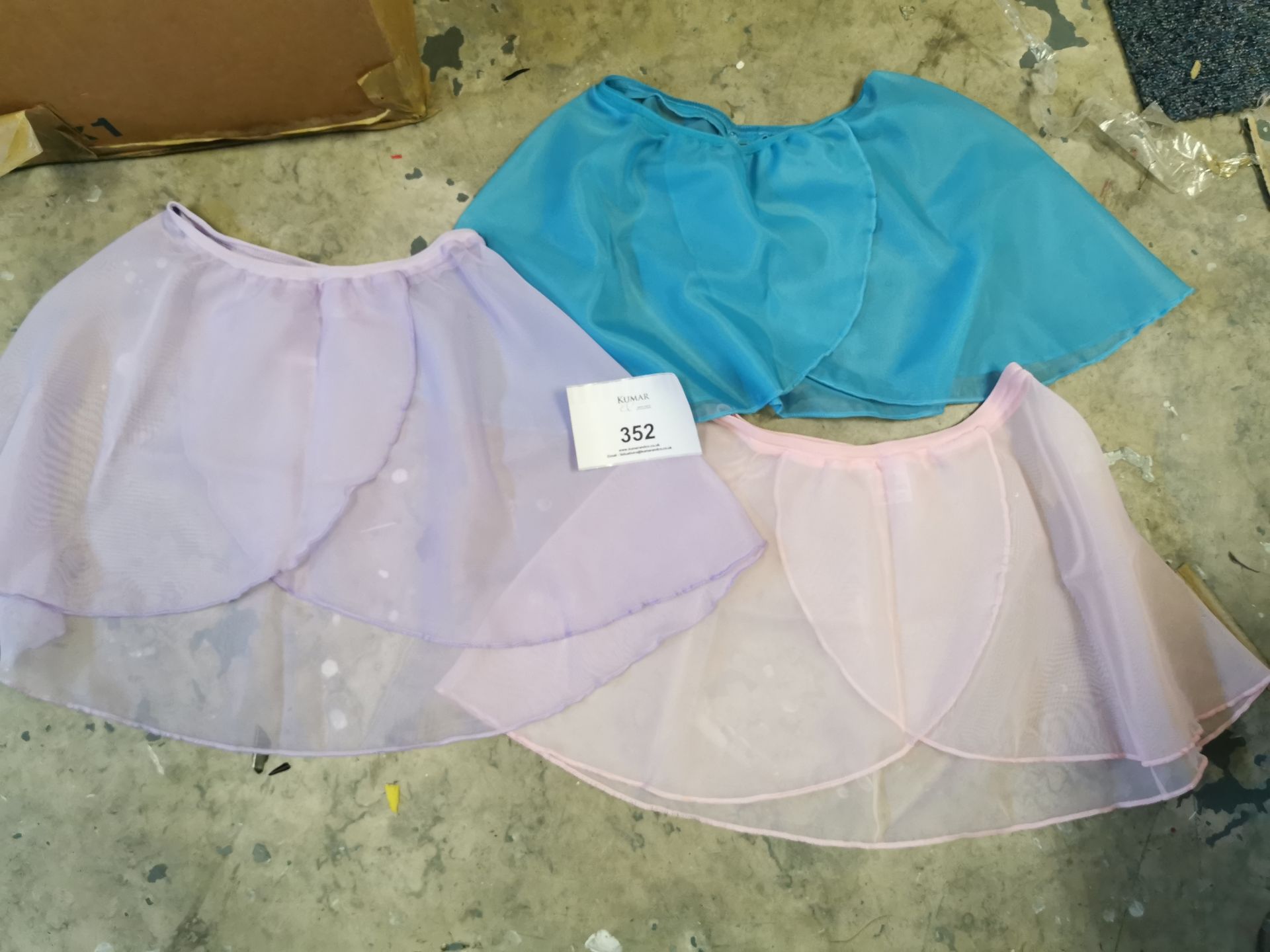 300+ Estimated Regulation skirts in a variety on colours and sizes. Containers not included