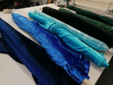 90m + Velvet lycra on 8 rolls. RRP 8-15 per meter