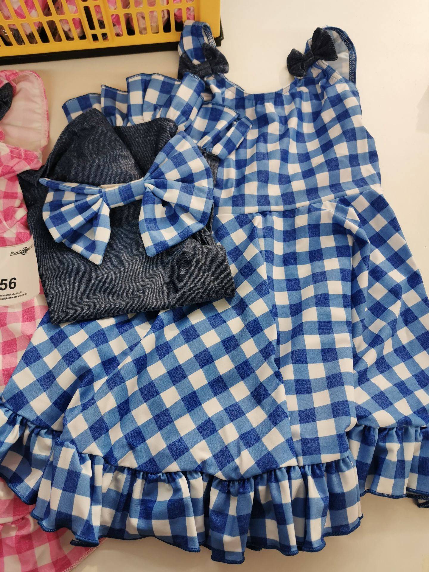28pc Country babe baby doll dress in pink and blue . Various sizes - Image 3 of 3