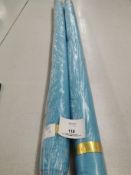 2 x New fabric rolls Hologram Tulle Turouoise. Estimated 50+ linear meters Colour code 6TURQ S/C