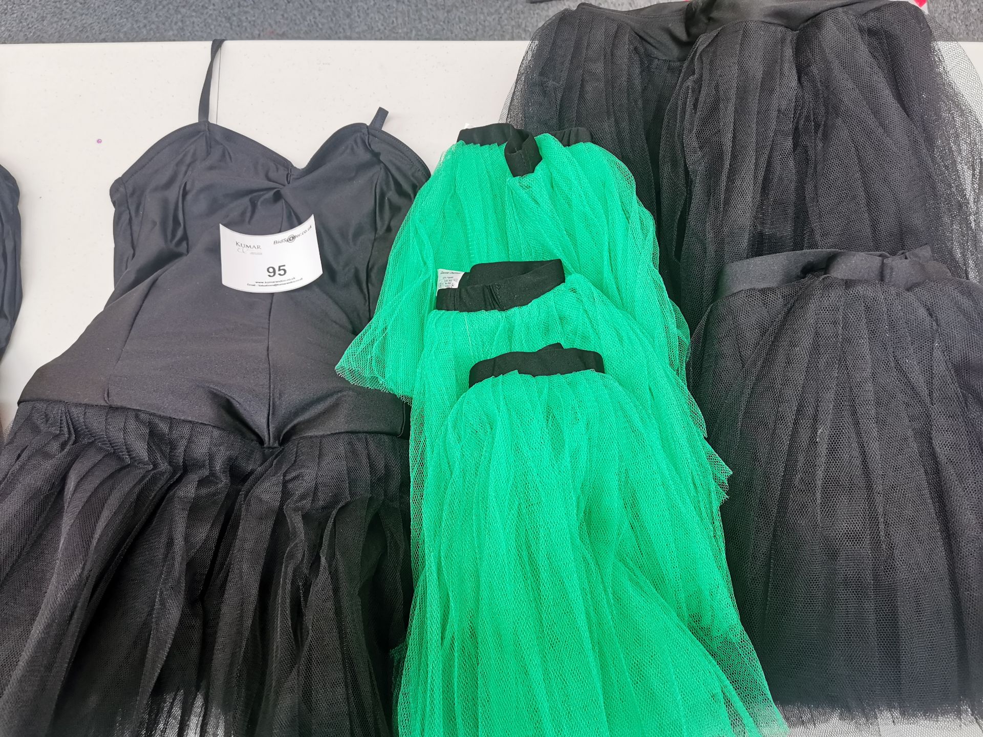 8pc Black tutu dresses. Various designs and sizes