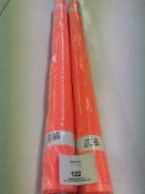 2 x new Florecent orange fabric rolls.42.5 linear meters Item No 182