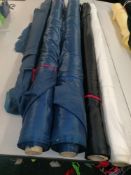 5 x Rolls ripstop canvas fabric. Estimated 80m. rrp £3-9 per meter