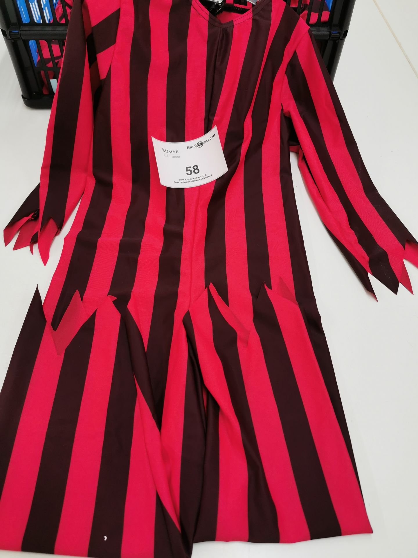 11pc Brown and red stripped bonfire themed night suits , Various sizes - Image 2 of 3