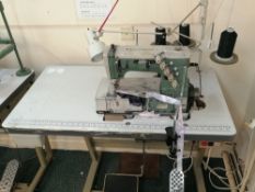 Kansai Special W-8003F Needle cover stitch industrial sewing machine Serial No KS012782