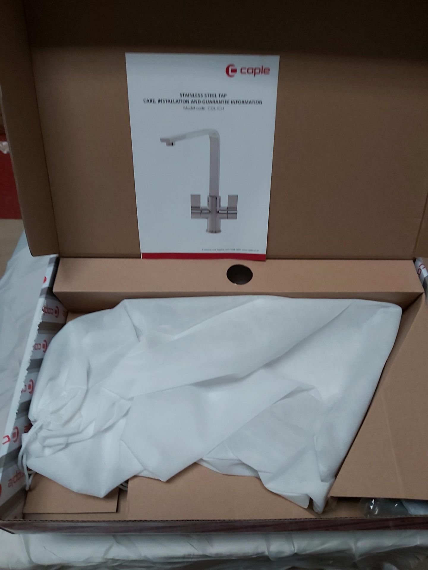 5 x Caple COLTON CHROME Dual Control Kitchen Tap. Colour Chrome. Condition New & boxed. (RRP £745) - Image 3 of 4