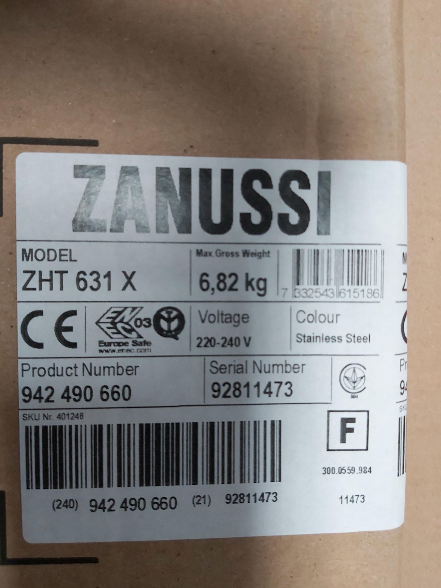 5 x Zanussi Traditional Cooker Stainless Steel. Model ZHT631X. Condition New & Sealed. (RRP £445) - Image 2 of 3