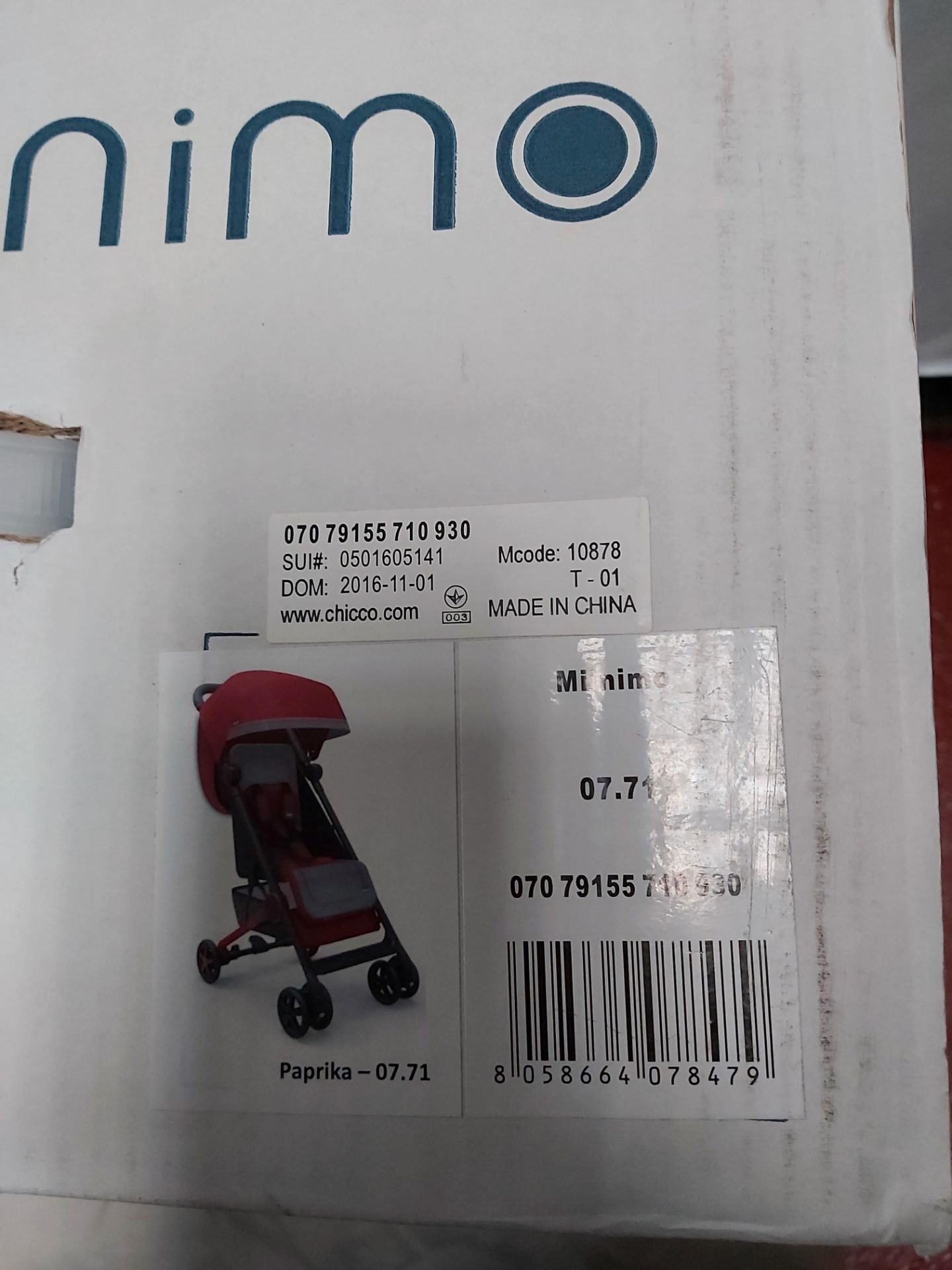 5 x Chicco Miinimo Paprika Red Folding Stroller. Condition New & Sealed. (RRP £550) - Image 2 of 4