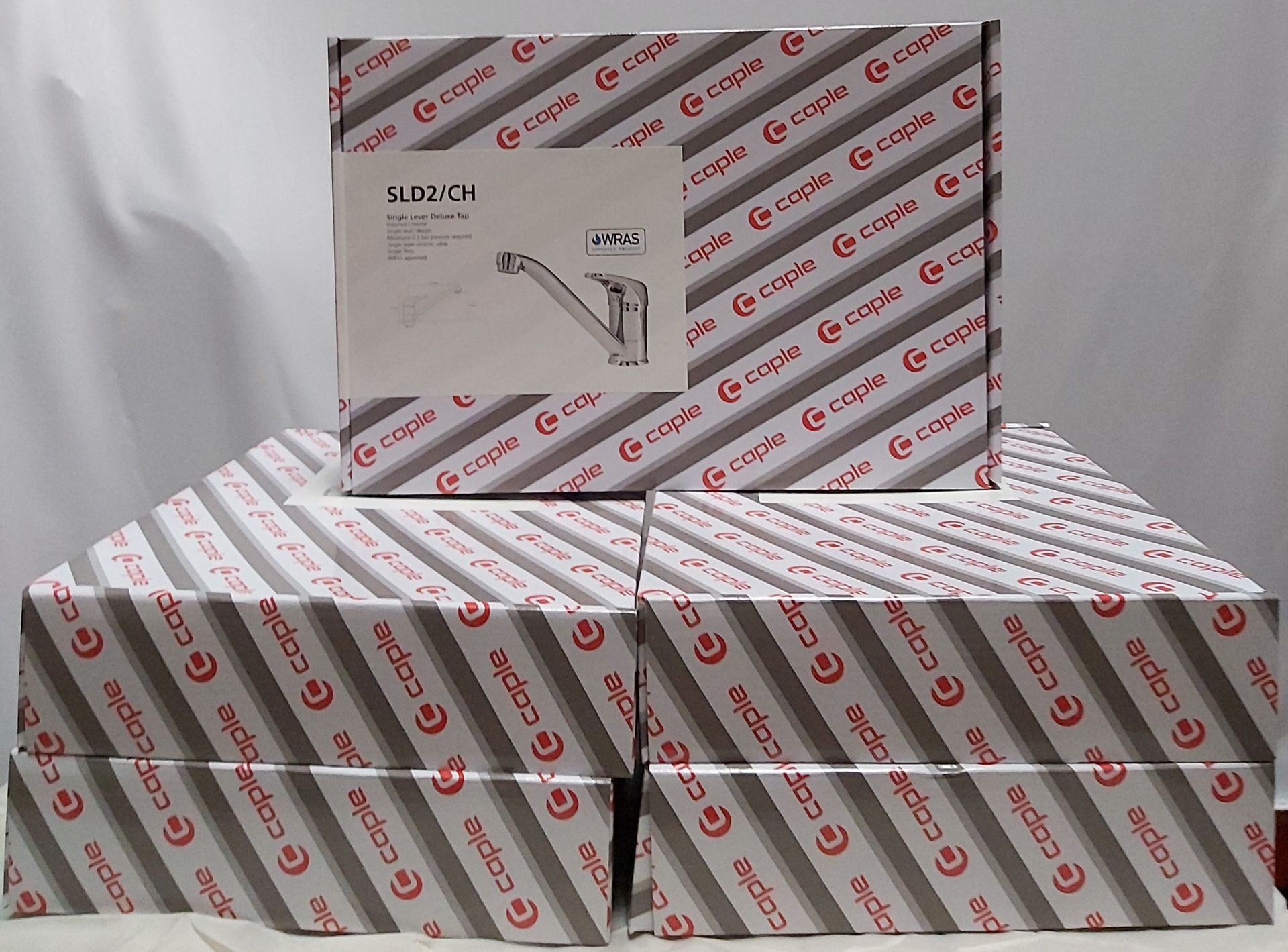 5 x Caple SLD2/CH Chrome Single Control Kitchen Tap. Colour Chrome. Condition New & Boxed. (RRP £