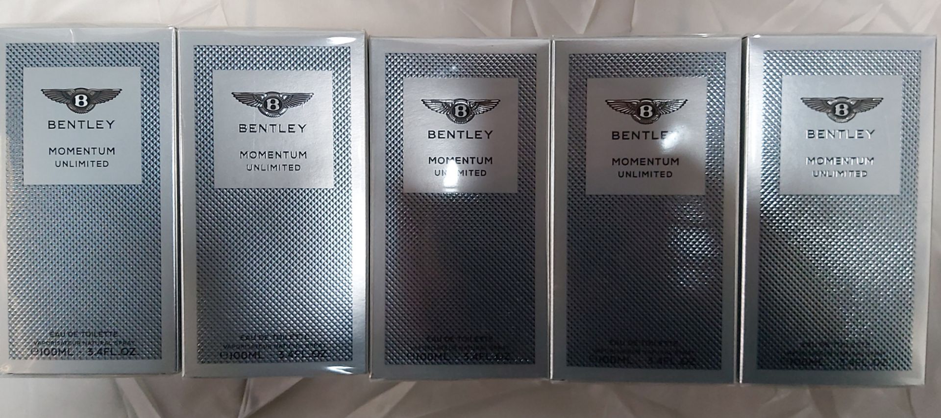5 x Bentley Mens Momentum Unlimited 100ml EDT. Condition New & Sealed. (RRP £300). Eau De Toilette.