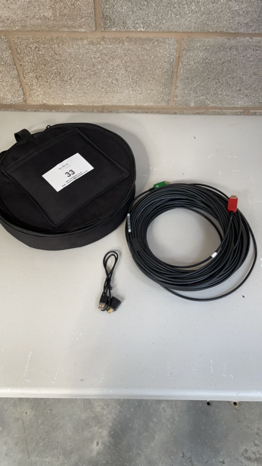 Kramer 45 meter 4K HDMI Fibre Cable c/w Bag - Image 2 of 5