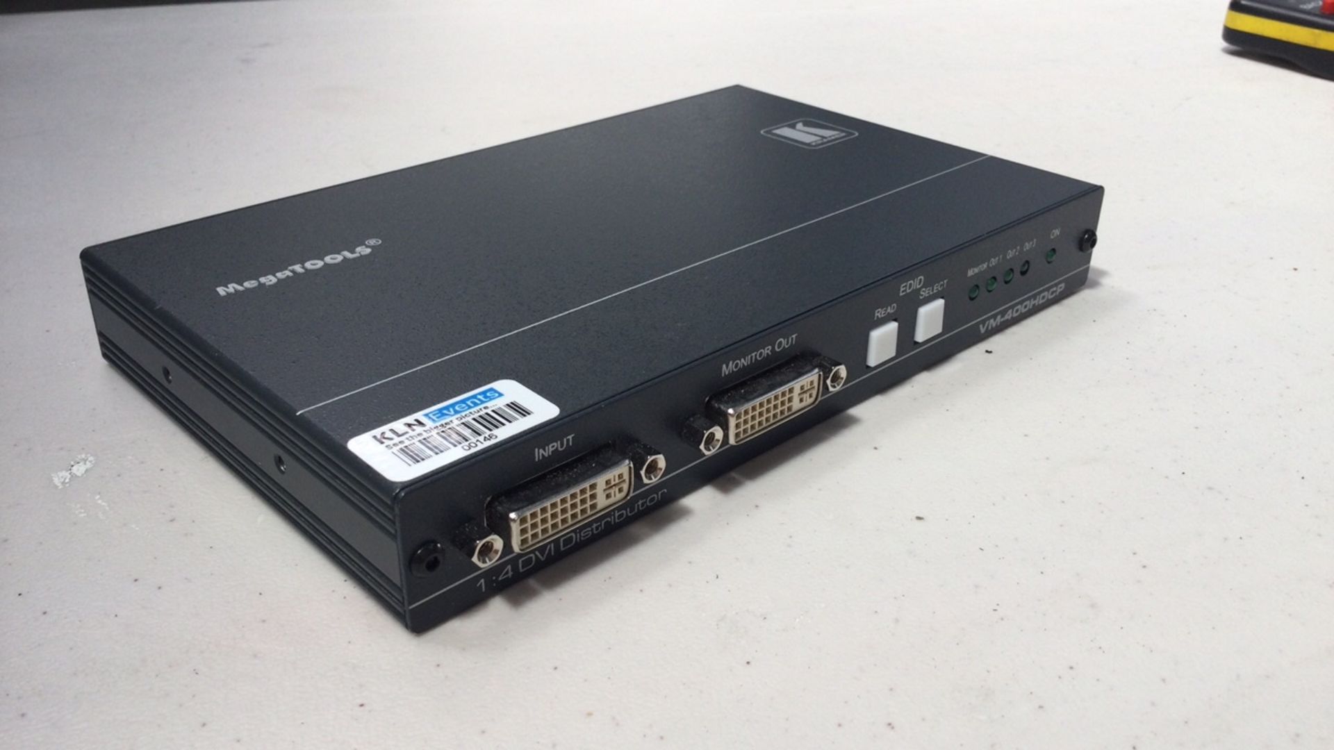 Kramer VM-400HDCP 1:4 DVI DA / PSU / Flightcase - Image 2 of 4