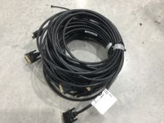4x 10m HDMI - DVI Cables