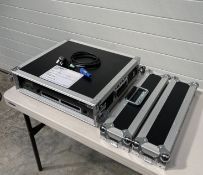 D B Audiotechnik D6 amplifier, flightcase and Powercon cable