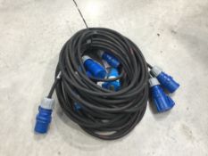 5x 10m 16a Cables