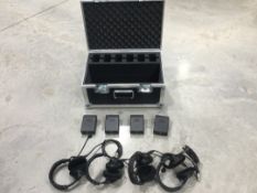 4-Way ASL comms kit 4x BS-15 Beltpack 4x Beyerdynamic DT290 Headsets and Flightcase