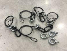 5x 15KG Safety Chains with eye bolts