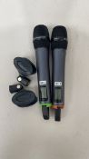 2 x Sennheiser G3 HH, e835 capsules, 2 x mic clip