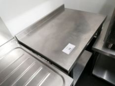 Stainless steel preperation table with shelf & up