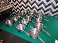 15 x stainless steel sauce pans (18cm)