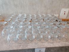 53 X Red wine glasses (Please Note this Lot is only available for collection by appointment on