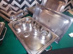 5 x stainless steel chafing dish